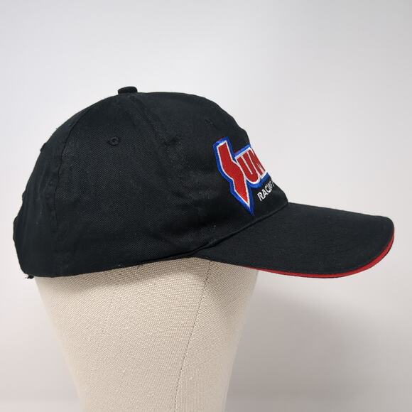 Summit Racing Equipment Strapback Hat Black One Size Embroidered 6 Panel - Picture 5 of 8